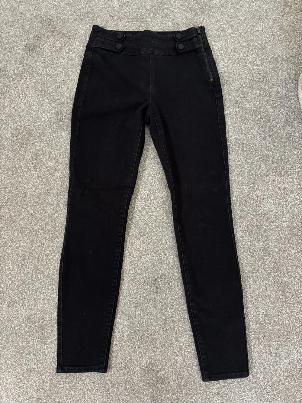 White House Black Market Black High-Rise Skinny Jeans